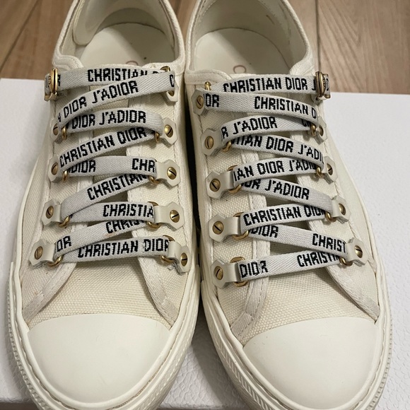 Dior WALK'N'DIOR SNEAKER White Cotton Canvas - Picture 11 of 12